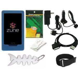 Zune HD 16GB / 32GB Series MP3 Player: Blue Silicone Skin Case 