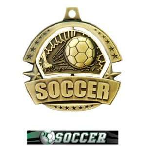  Hasty Awards Spinner Custom Soccer Medals M 720S GOLD 