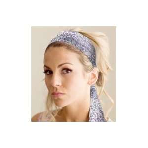   Headband/Scarfband Lilac With Ribbons Tied Up With String. Beauty