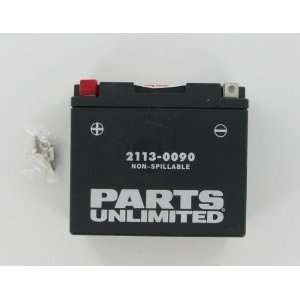  Parts Unlimited AGM Maintenance Free Battery YT12B BS 