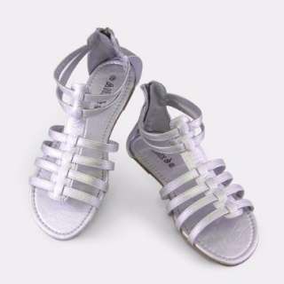  Fashion Silver Flats Sandals Womens Shoes: Shoes