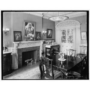  Dining room,four story townhouse,possibly New York,N.Y 