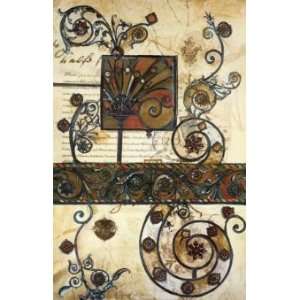 Susan Gillette: 25W by 39H : Paisley Tapestry CANVAS Edge #6: 1 1/4 