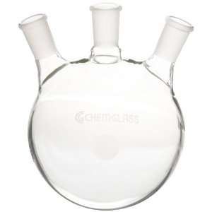 Chemglass CG 1524 A 13 Glass 250mL Round Heavy Wall 3 Neck Bottom 