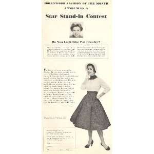   Pat Crowley Star Stand in Contest 1955 Advertisement: Everything Else