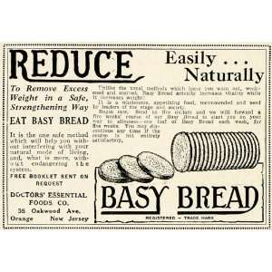  1923 Ad Doctors Essential Foods Basy Weight Loss Bread 