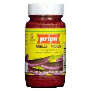 Priya Bringal (Egg Plant) Pickle 10.6 Oz:  Grocery 