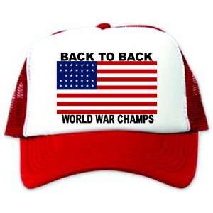  Back to Back World War Champs Hat / Cap 