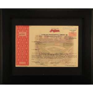  Framed Cleveland Indians Stock Certificate: Everything 