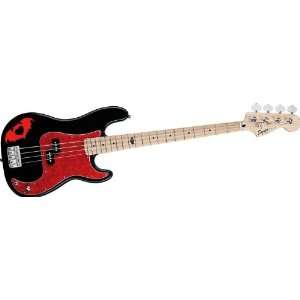  Squier Pete Wentz Signature P Bass Black: Musical 