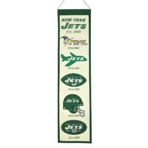  NFL New York Jets Heritage Banner: Sports & Outdoors