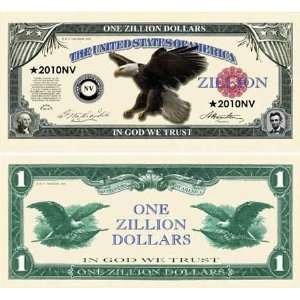    Fake Zillion Dollar Novelty Money 12pk Prank 