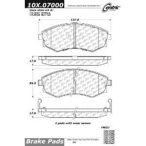  Centric Parts, 100.07000, OEM Brake Pads Automotive