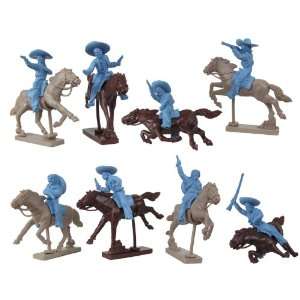  Mounted Mexican Banditos: 16 piece set of 60mm Figures   1 