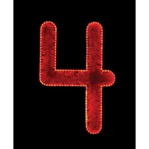   Display 1565 Red 4 Red Number 4   RL LED Lights: Home Improvement