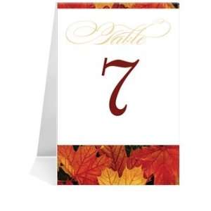   Table Number Cards   Sweet Autumn Pop #1 Thru #29: Office Products