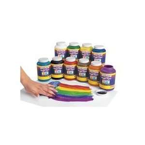   : Colorations Washable Finger Paints 16 oz.   Set of 10: Toys & Games