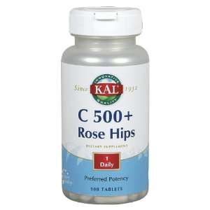  KAL   C 500 + Rose Hips, 500 mg, 100 tablets Health 