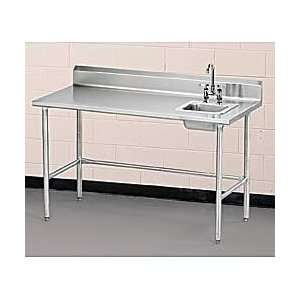 Stainless Steel Worktables with Sinks:  Industrial 
