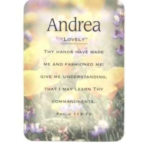  Andrea   Meaning of Andrea   Name Cards with Scripture 