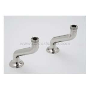   Rohl Pair of Extended Deck Pillar Unions U.6386 PN