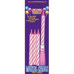  Pams Musical Birthday Cake Candle, Pink: Everything Else