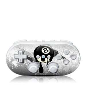  8Ball Design Skin Decal Sticker for the Wii Classic 