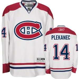  Tomas Plekanec Jersey Reebok White #14 Montreal Canadiens 