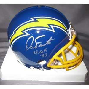 Dan Fouts San Diego Chargers NFL Hand Signed Mini Throwback Football 