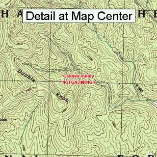  USGS Topographic Quadrangle Map   Cashes Valley, Georgia 
