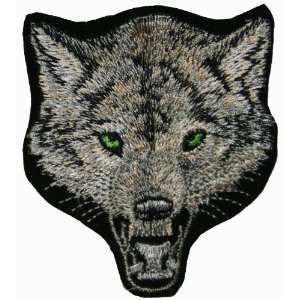  Wolf Gray Embroidered Iron On Applique Patch CD3275 