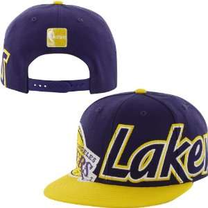  47 Los Angeles Lakers Heat Big Time Script Snapback Hat 