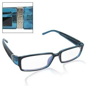  Lady Blue Plastic Full Frame Textured Arm Clear Lens 