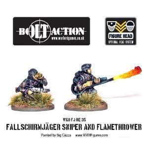   Bolt Action 28mm Fallschirmjager Flamethrower & Sniper: Toys & Games