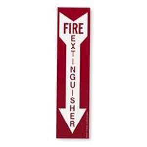  Sign,safety,14x3.5,fire Extinguisher   BRADY Automotive
