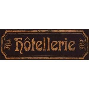    Hotellerie   Poster by Catherine Jones (14x5): Home & Kitchen