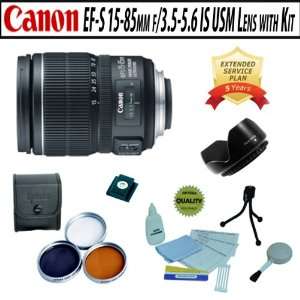  Canon EF S 15 85mm f/3.5 5.6 IS USM lens with Opteka 