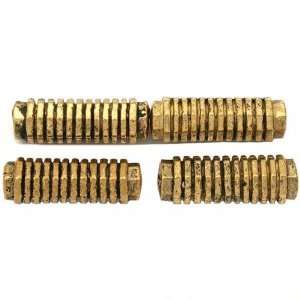  15g Bali Octagon Tube Beads Antq Gold Plt 17mm Approx 4 