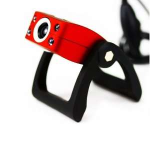 MuffinMan Red Squared Color Webcam with Built in Microphone for 