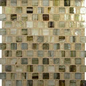   Brown 1 x 1 Brown Pool Glossy Glass Tile   16611