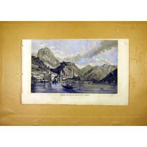  Loggio Lake Lugano French Print 1859