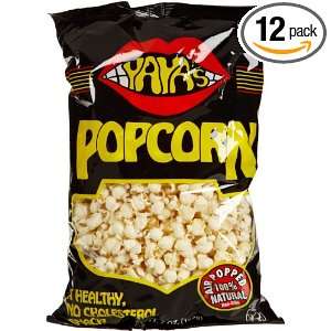 YaYas Pocorn, 7 Ounce Bags (Pack of 12):  Grocery 