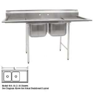  Eagle 414 18 2 18R Two Compartment Sinks 18  Right 