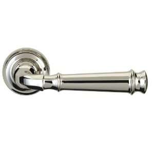  Omnia 1904 US15 L Mortise with Roses Satin Nickel Privacy 
