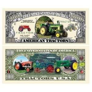  Tractor Million Dollar Bill With Bill Protector Toys 