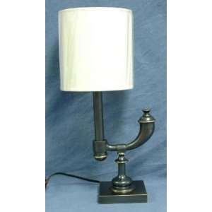   Expressions Bronze Table Lamp with White Shade: Home Improvement