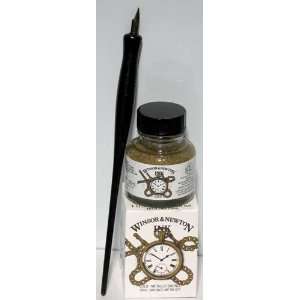  Gold Ink With Pen 1/2oz: Home & Kitchen