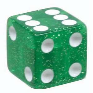  Valve Caps Trick Top Dice Glitter Green: Everything Else
