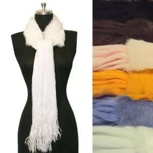 Luxurious & Elegant Angora/Rabbit Fur Knit Neck Wrap Boa Scarf Shawl 6 