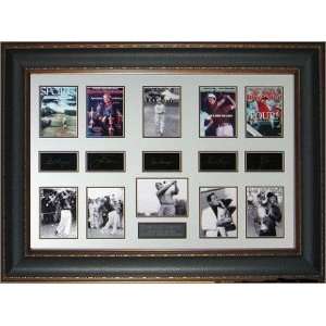 Grand Slam Golf Champions unsigned Engraved Signature Collection 22x33 